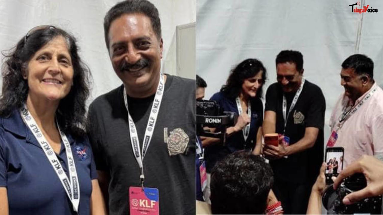 Prakash Raj Meets Astronaut Sunita Williams at Kerala Literature Festival, Calls Her a “Courageous Woman of Our Times teluguvoice