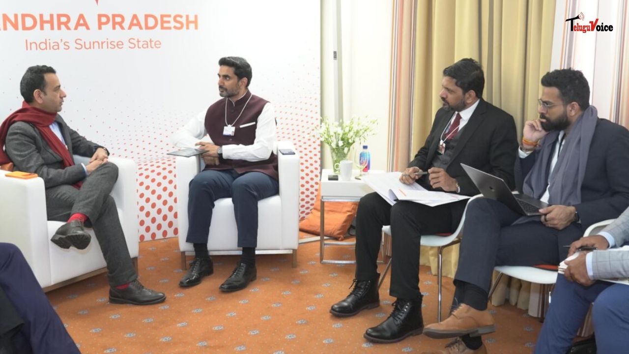 Lokesh Meets Tech Mahindra CEO in Davos, Seeks Startup Support and Advanced Tech Expansion in Andhra Pradesh Lokesh Meets Tech Mahindra CEO in Davos, Seeks Startup Support and Advanced Tech Expansion in Andhra Pradesh teluguvoice