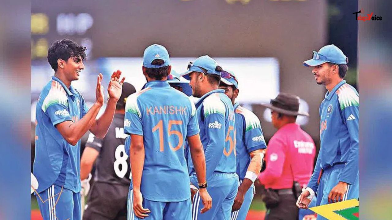 India Crush New Zealand to Continue Dominance in Under-19 World Cup teluguvoice