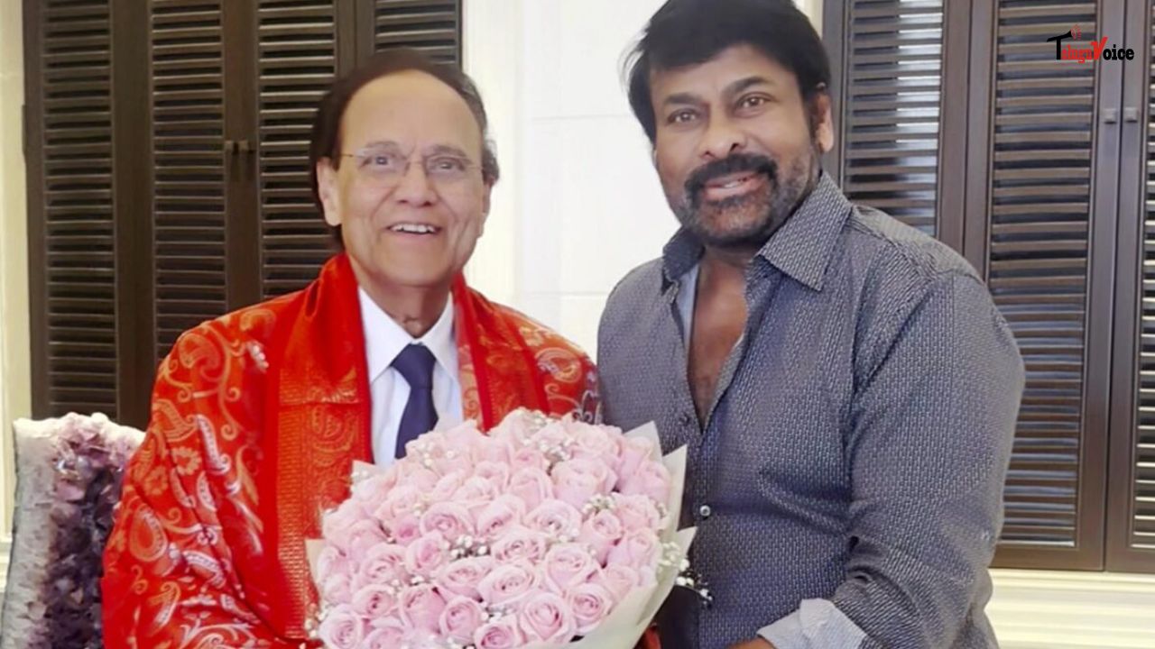 Chiranjeevi Felicitates Padma Bhushan Awardee Dr. Nori Dattatreyudu Chiranjeevi Felicitates Padma Bhushan Awardee Dr. Nori Dattatreyudu teluguvoice