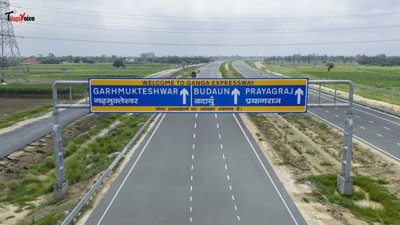 PM Modi Inaugurates 594-km Ganga Expressway, Boosting UP Connectivity teluguvoice
