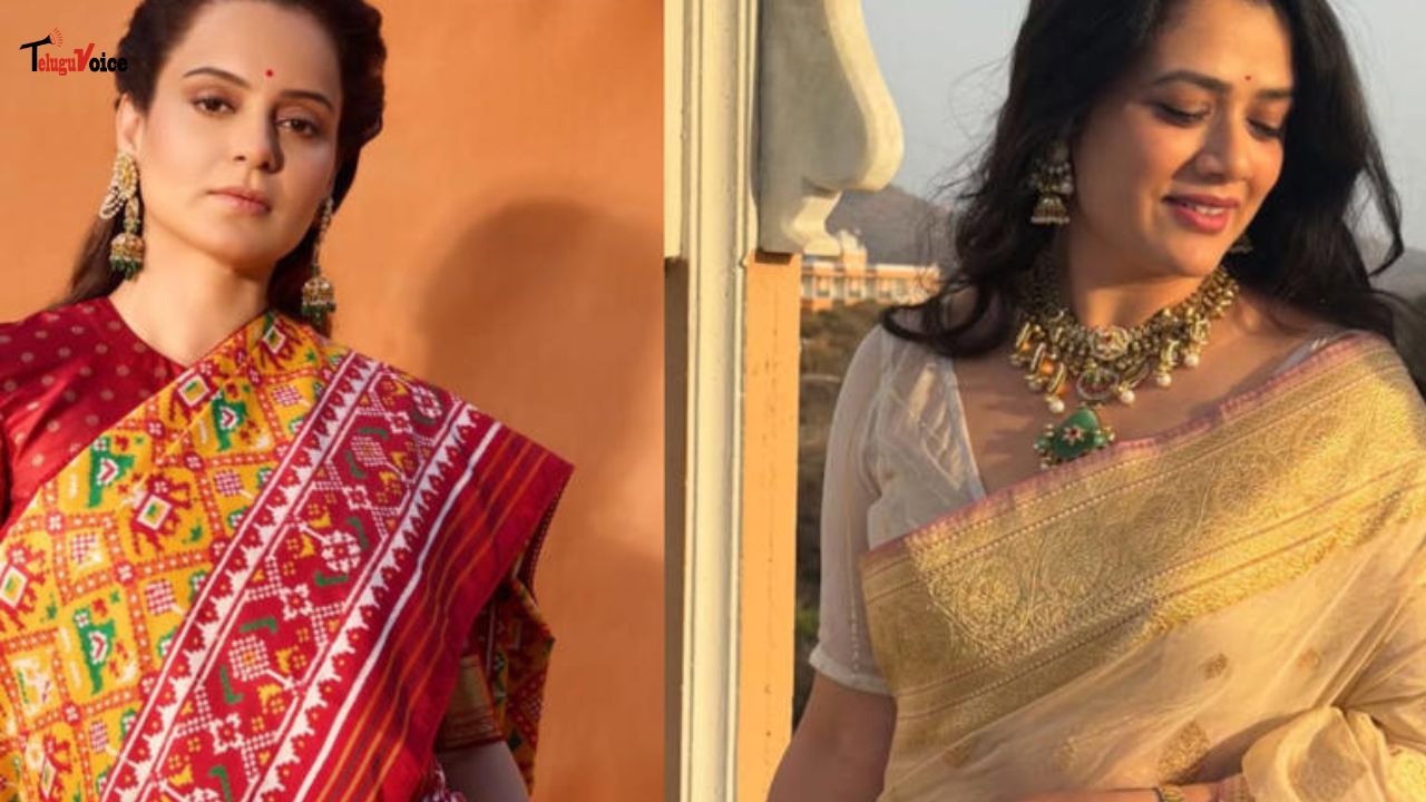 Kangana Ranaut Playfully Encourages Girija Oak to Use Viral Fame for Film Promotion teluguvoice